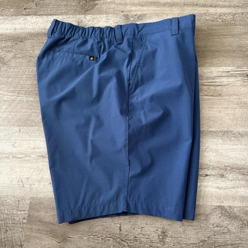 Banana Republic Performance Shorts Mens 40 Blue Elastic Waist Stretch 1559922